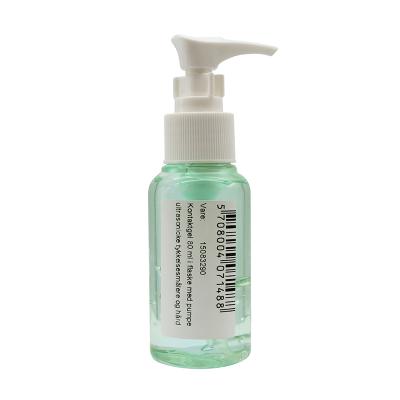 Kontaktgel 80 ml i flaske med pumpe for ultrasoniske tykkelsesmålere og hårdhedstestere